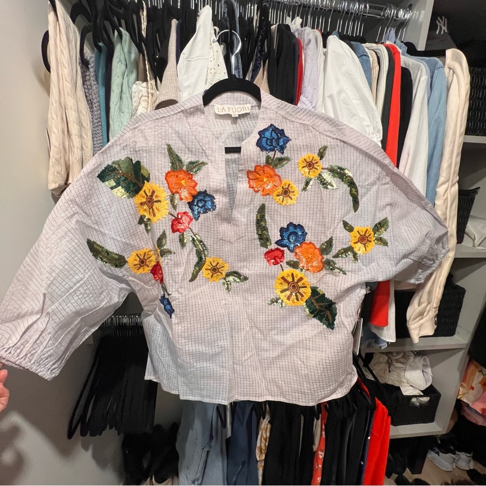 Floral Embroidered Blouse
